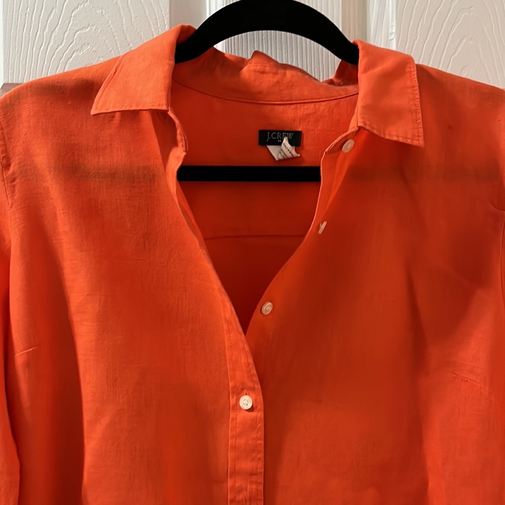 J. Crew Linen Blouse